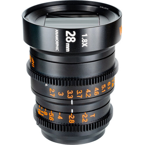 Vazen 28mm T2.2 1.8x Anamorphic Lens (MFT Mount, Amber)