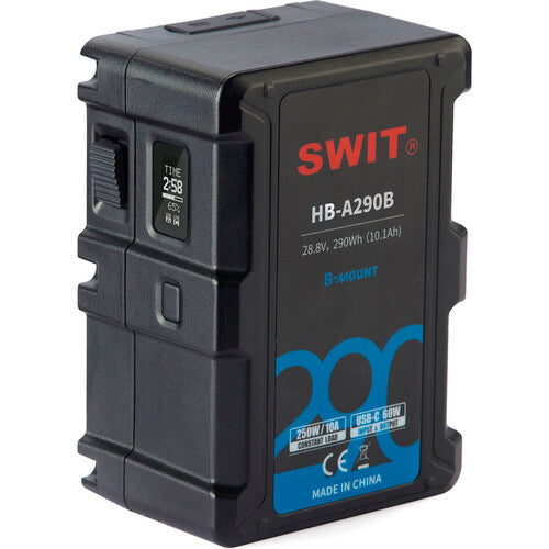 SWIT HB-A290B 28.8V 290Wh/10,005mAh B-Mount Battery with Built-In LED Flashlight