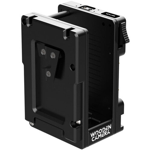 Wooden Camera Dual Battery Plate Cradle for Teradek Bolt LT Transmitter (V-Mount to Gold Mount)