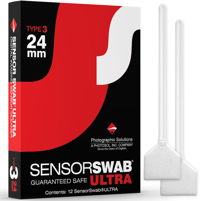 Photographic Solutions Type 3 Sensor Swab Ultra (12-Pack, 24mm)