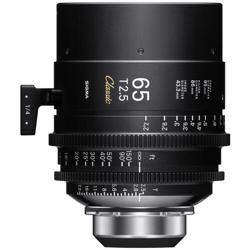 Sigma 65mm T2.5 FF Cine Classic Art Prime Lens (PL Mount, Feet)