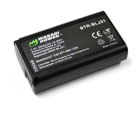 Wasabi Power Battery (2-Pack) and Charger for Panasonic DMW-BLJ31