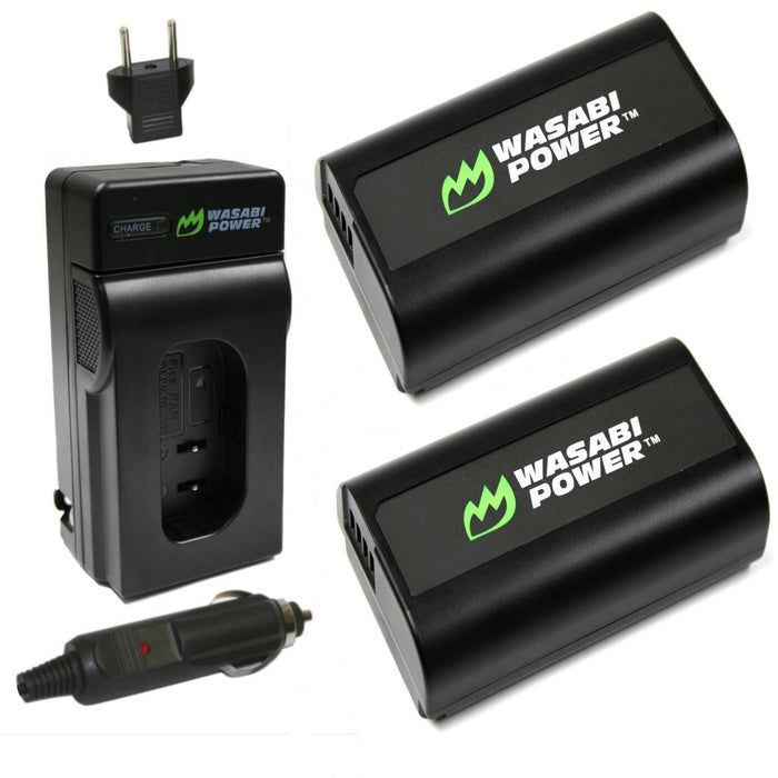 Wasabi Power Battery (2-Pack) and Charger for Panasonic DMW-BLJ31