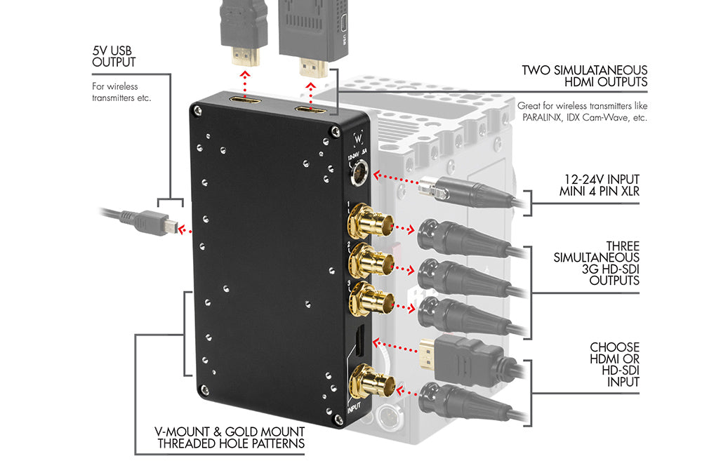 Wooden Camera C-Box (Converter, Gold Mount)