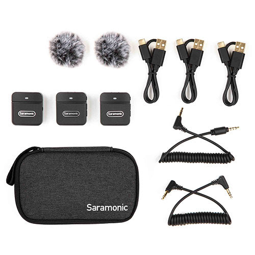 Saramonic Blink 100 B2 Ultra-Portable 2-Person Clip-On Wireless Microphone System for Cameras & Mobile Devices
