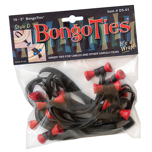 BongoTies Style D (10-Pack, Lava)