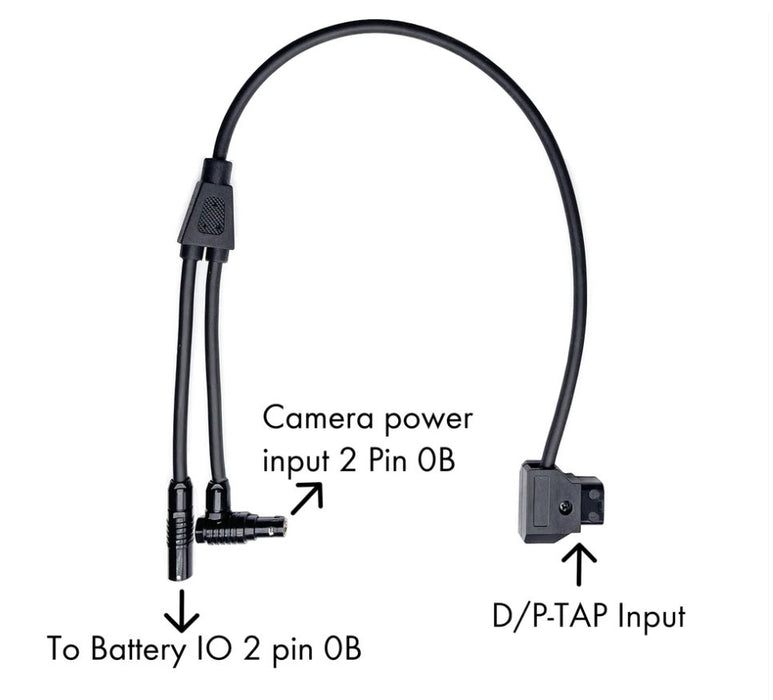 MUTINY 14" Battery IO Input  to D-TAP Cable for RED KOMODO