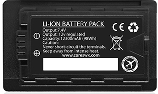 Core SWX Nano-VBR98 7.4V Battery with D-Tap for Select Panasonic Camcorders