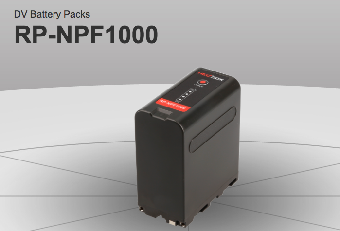 Hedbox NPF1000 DV Battery Pack for SONY 10400mAh Li-Ion Battery 7.2 V (NPF)