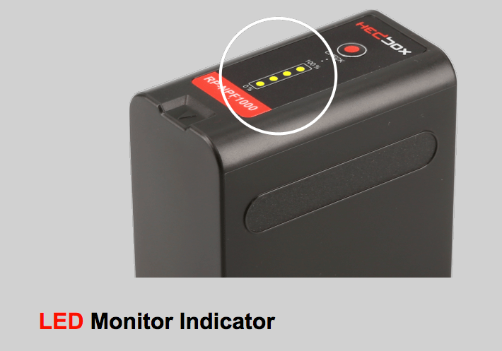 Hedbox NPF1000 DV Battery Pack for SONY 10400mAh Li-Ion Battery 7.2 V (NPF)