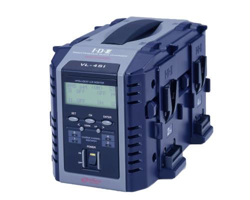 IDX System Technology VL-4SI Endura Lithium-Ion Battery Charger - 4-Channel Simultaneous Charging, LCD Readout, PC Information Retrieval