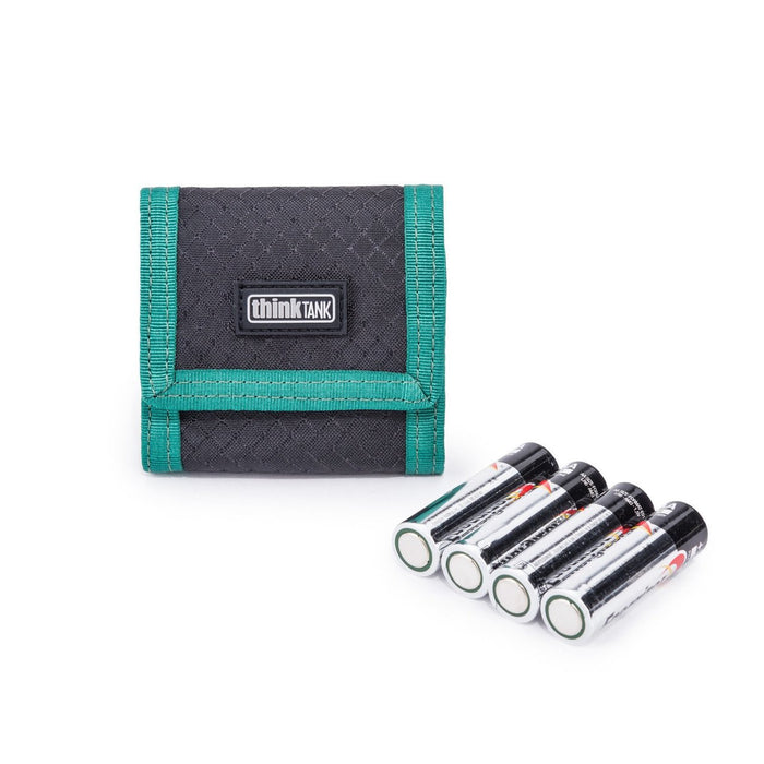 Think Tank Photo 8 AA Battery Holder (Black with Green Trim)