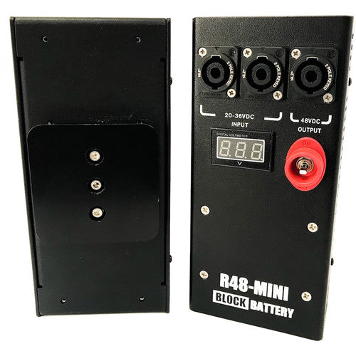Block Battery R48-Mini Dual Voltage 28 & 48 VDC Regulator with Skypanel Light Mount Adapter