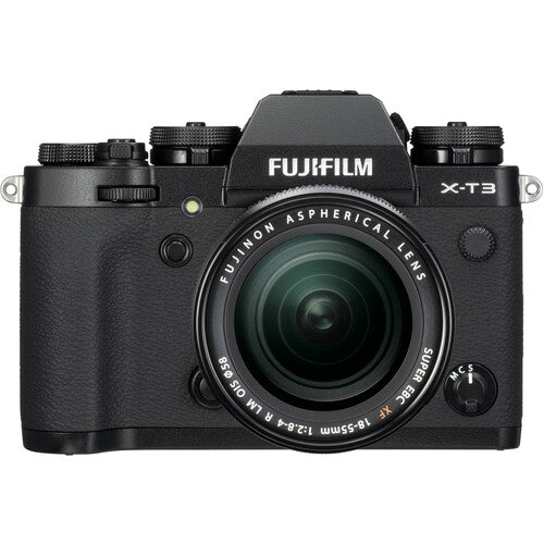 FUJIFILM X-T3 WW Mirrorless Camera with 18-55mm Lens (Black, USB Charging)
