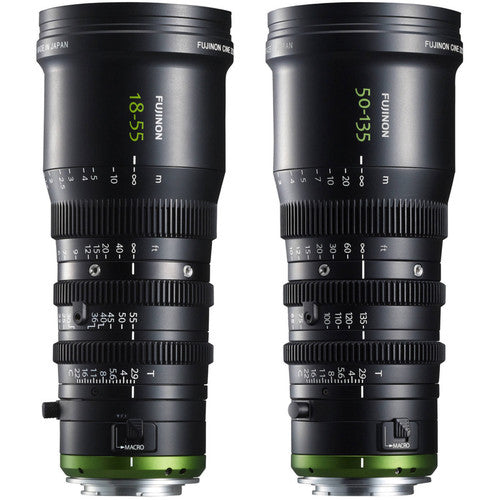 Fujinon MK18-55 & MK50-135 T2.9 Cine-Style Lens Kit (MFT Mount)
