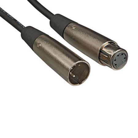 Hosa Technology DMX 5-Pin XLR Male to 5-Pin XLR Female Extension Cable - 5'