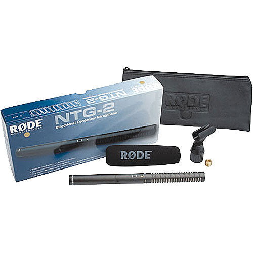 Rode NTG-2 Battery or Phantom Powered Condenser Shotgun Microphone