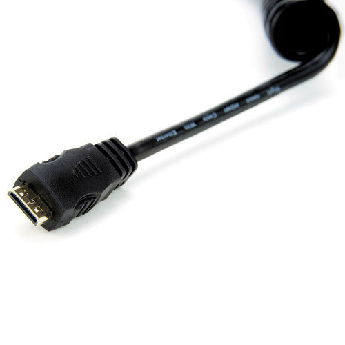 Atomos Right-Angle Micro to Full HDMI Coiled Cable (11.8-17.7")