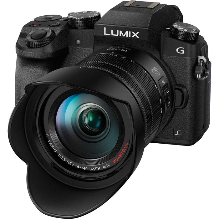 Panasonic Lumix DMC-G7 Mirrorless Micro Four Thirds Digital Camera with 14-140mm Lens (Black)