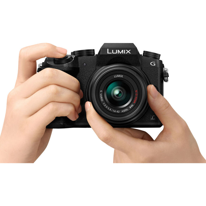 Panasonic Lumix DMC-G7 Mirrorless Micro Four Thirds Digital Camera with 14-42mm Lens (Black)