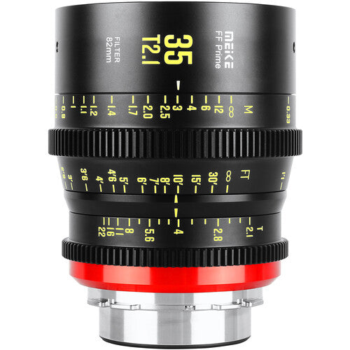 MEIKE FF 35mm T2.1 レンズ PL mount Meike 35mm T2.1 Full Frame Cinema Prime Lens (PL Mount) — Hot Rod