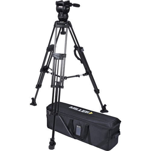 Miller CX8 Head and 75 Sprinter II Carbon Fiber Tripod with Mid-Level Spreader and Case