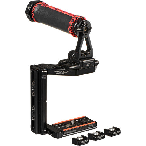 ProMediaGear Adjustable Video Cage with Handle for DSLR and Mirrorless Cameras
