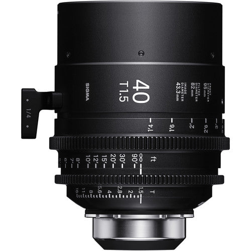 Sigma 40mm T1.5 FF High-Speed Art Prime 2 Lens with /i Technology (PL Mount, Feet)
