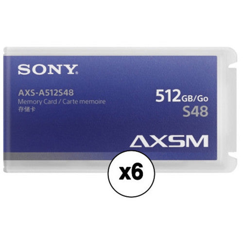 Sony 512GB AXS Memory A-Series Card (6-Pack)