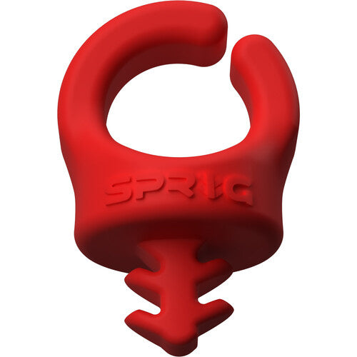 Sprig Cable Management Device for 1/4"-20 Threaded Holes (6-Pack, Red)