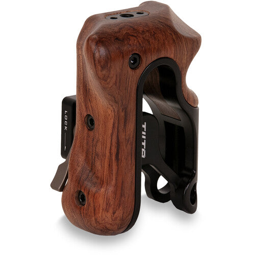 Tilta Right Side Wooden Handle for RED Komodo (Black) — Hot Rod