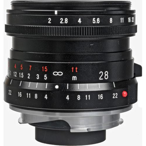 Voigtlander Ultron 28mm f/2.0 Manual Focus M Mount Lens - Black