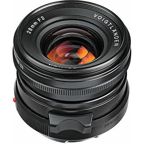 Voigtlander Ultron 28mm f/2.0 Manual Focus M Mount Lens - Black