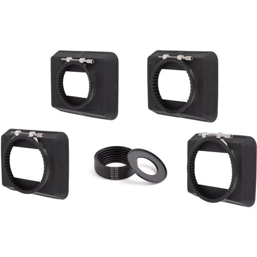Camera Adaptable Box Wooden Camera Kit with Four 2-Stage Zip Boxes & Adapter Rings (4 x 5.6 ...