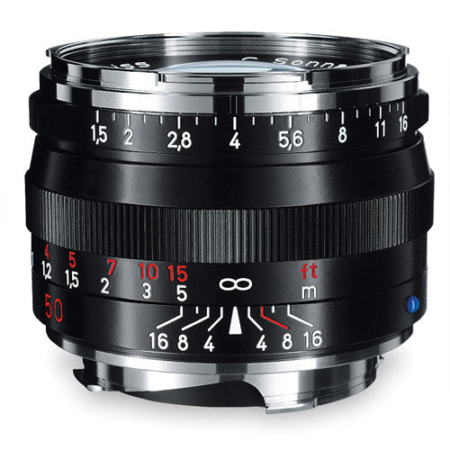 ZEISS C Sonnar T* 50mm f/1.5 ZM Lens (Black) — Hot Rod Cameras