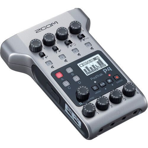 DTM・DAW ZOOM PodTrak P4 Zoom PodTrak P4 Portable Multitrack Podcast Recorder — Hot Rod Cameras